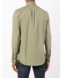 Мужская оливковая классическая рубашка от DSQUARED2