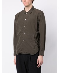Мужская оливковая классическая рубашка от Comme des Garcons Homme Deux