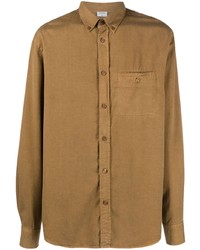 Мужская оливковая классическая рубашка от Filippa K