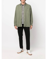 Мужская оливковая классическая рубашка от Closed