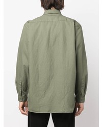 Мужская оливковая классическая рубашка от Closed