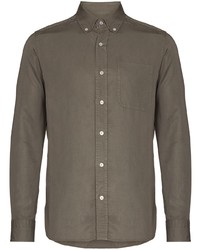 Мужская оливковая классическая рубашка от Tom Ford