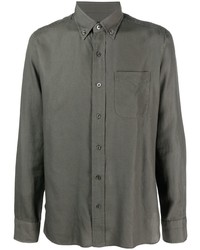 Мужская оливковая классическая рубашка от Tom Ford