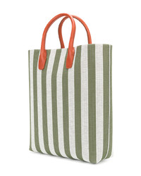 Оливковая кожаная большая сумка от Mansur Gavriel