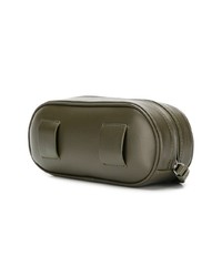 Оливковая кожаная поясная сумка от Dsquared2