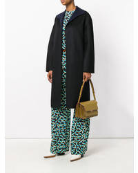 Оливковая кожаная сумка-саквояж от Marni