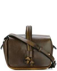 Оливковая кожаная сумка через плечо от Isabel Marant