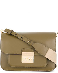 Женская оливковая кожаная сумка от MICHAEL Michael Kors