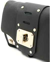 Женская оливковая кожаная сумка от Versace