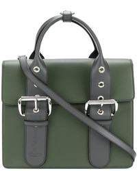 Женская оливковая кожаная сумка от Vivienne Westwood