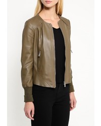 Женская оливковая косуха от Pinko