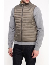 Мужская оливковая куртка без рукавов от Puffa