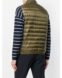 Мужская оливковая куртка без рукавов от Herno