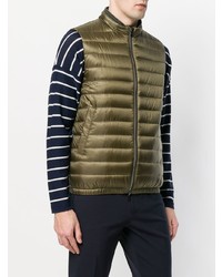 Мужская оливковая куртка без рукавов от Herno