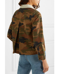Оливковая куртка в стиле милитари с камуфляжным принтом от Madewell