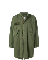 Мужская оливковая куртка в стиле милитари от 424