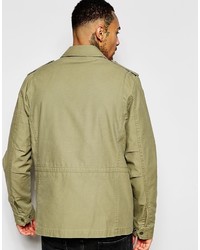 Мужская оливковая куртка в стиле милитари от Asos