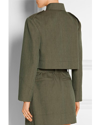 Оливковая куртка в стиле милитари от Marc Jacobs