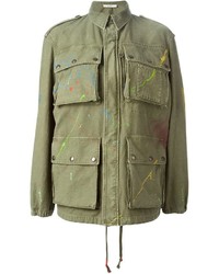 Оливковая куртка в стиле милитари от Faith Connexion
