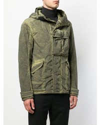 Мужская оливковая куртка в стиле милитари от CP Company