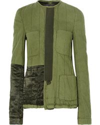 Оливковая куртка в стиле милитари от Haider Ackermann