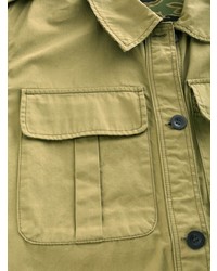 Оливковая куртка в стиле милитари от MiH Jeans
