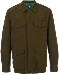 Мужская оливковая куртка в стиле милитари от Paul Smith
