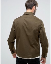 Мужская оливковая куртка в стиле милитари от Paul Smith
