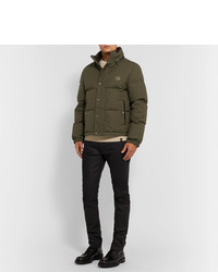 Мужская оливковая куртка-пуховик от Belstaff