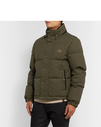 Мужская оливковая куртка-пуховик от Belstaff