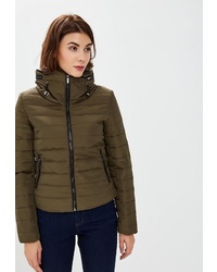 Женская оливковая куртка-пуховик от Code