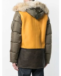 Мужская оливковая куртка-пуховик от Schott