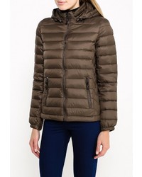 Женская оливковая куртка-пуховик от Conver