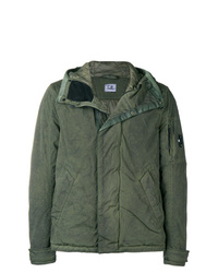 Мужская оливковая куртка-пуховик от CP Company