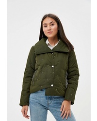 Женская оливковая куртка-пуховик от Elsi