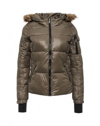 Женская оливковая куртка-пуховик от Fontana 2.0