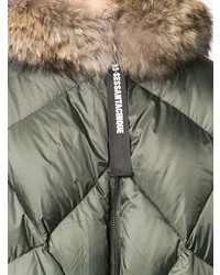 Женская оливковая куртка-пуховик от As65