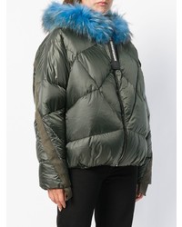 Женская оливковая куртка-пуховик от As65