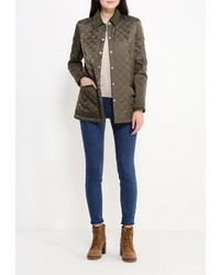 Женская оливковая куртка-пуховик от Husky