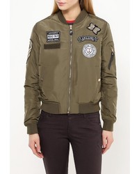 Женская оливковая куртка-пуховик от Jennyfer