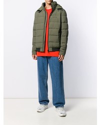 Мужская оливковая куртка-пуховик от Calvin Klein Jeans