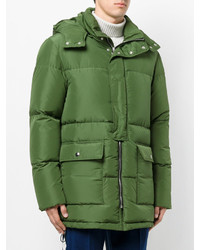 Мужская оливковая куртка-пуховик от MSGM