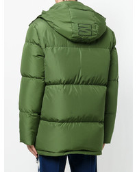 Мужская оливковая куртка-пуховик от MSGM