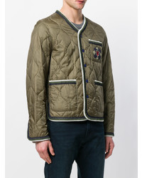 Мужская оливковая куртка-пуховик от Ermanno Scervino