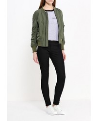 Женская оливковая куртка-пуховик от Replay