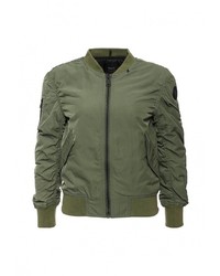 Женская оливковая куртка-пуховик от Replay