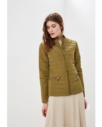 Женская оливковая куртка-пуховик от Sela