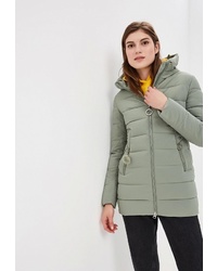 Женская оливковая куртка-пуховик от Winterra