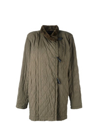 Женская оливковая куртка-пуховик от Yves Saint Laurent Vintage