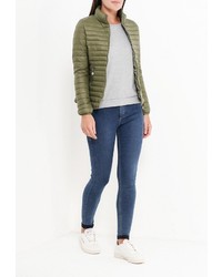 Женская оливковая куртка-пуховик от Z-Design